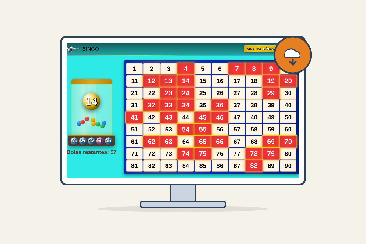 Smart TV running the BarGames Android TV app